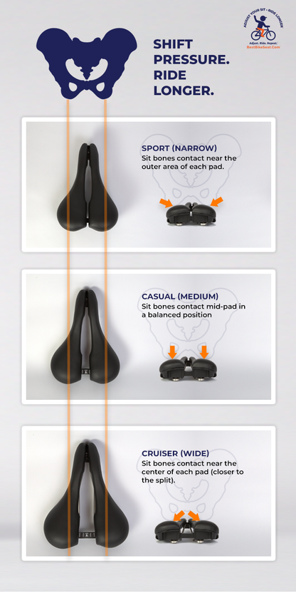 QuickSet™ Adjustable-Width Bike Seat